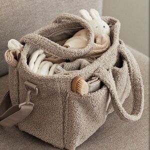 H&M Cream Sherpa Baby Bag NEW WITHOUT TAGS